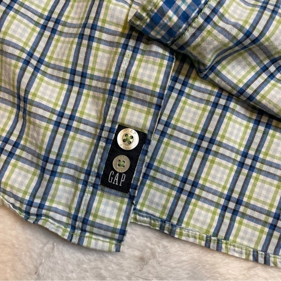 GAP KIDS Boys Plaid Button-up Shirt Size XXL 14-16 - Picture 8 of 12